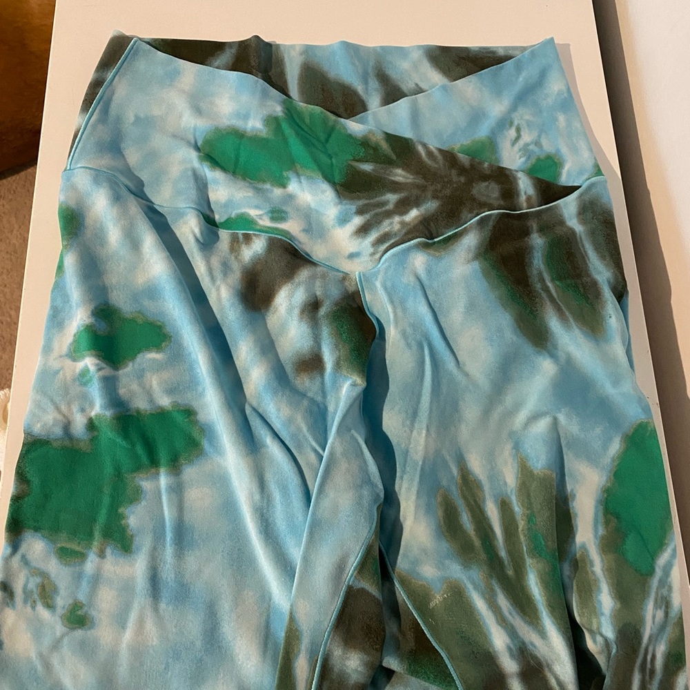 Aerie Crossover Waist Tie Dye Leggings
